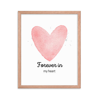 Pink Heart Nursery Framed Wall Art