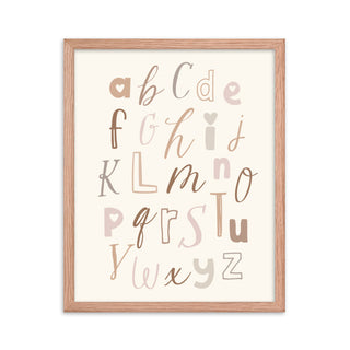 Alphabet Nursery Frame Wall Art