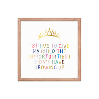 Motivational Uplifting Quotes for Your Little One's Room Frame Art