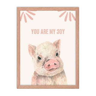 Pink Pig Nursery Love Quote Wall Decor Art