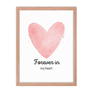 Pink Heart Nursery Framed Wall Art