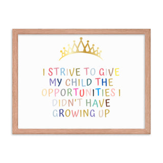 Motivational Uplifting Quotes for Your Little One's Room Frame Art