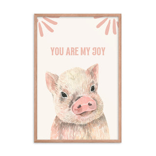 Pink Pig Nursery Love Quote Wall Decor Art