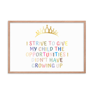 Motivational Uplifting Quotes for Your Little One's Room Frame Art