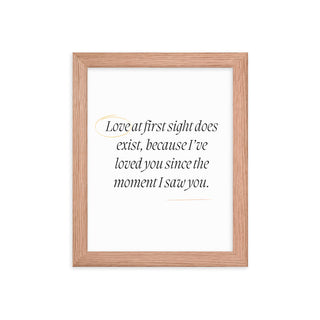 Love At First Sight Nursery Framed Wall Art