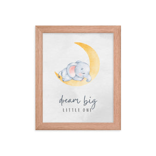 Dream Big Little One Nursery Framed Wall Art