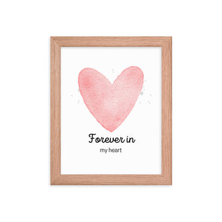 Pink Heart Nursery Framed Wall Art