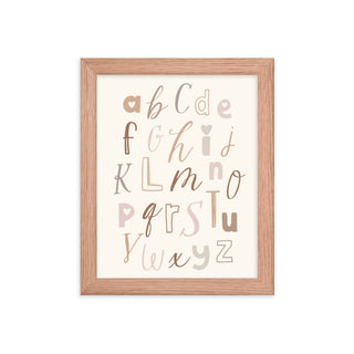 Alphabet Nursery Frame Wall Art