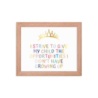 Motivational Uplifting Quotes for Your Little One's Room Frame Art