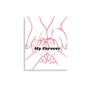 Mother & Child Holding Hands Nursey Poster Print