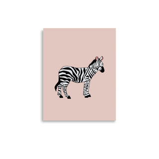 Adorable Zebra Nursey Poster Print