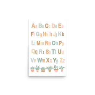 Alphabet Nursey Poster Print