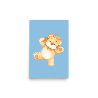 Cute Lion Baby Nursey Poster Print