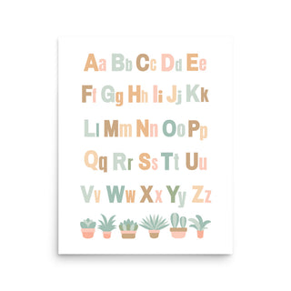 Alphabet Nursey Poster Print