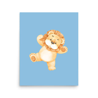 Cute Lion Baby Nursey Poster Print