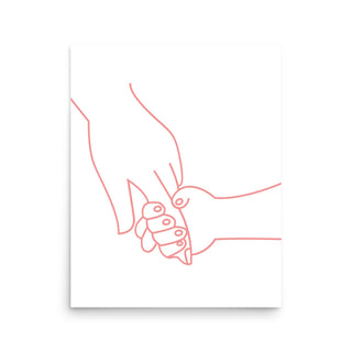 Hold On To My Hand Baby Poster Print