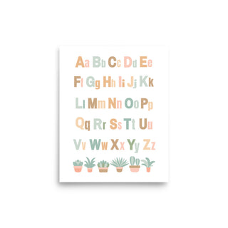 Alphabet Nursey Poster Print