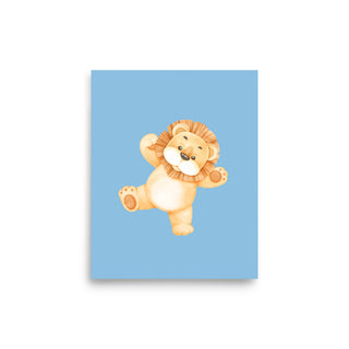 Cute Lion Baby Nursey Poster Print