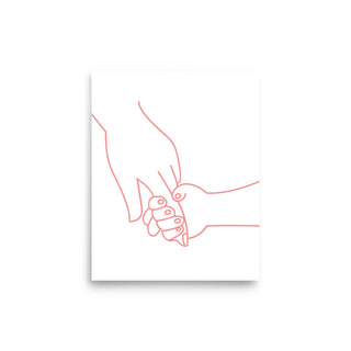 Hold On To My Hand Baby Poster Print